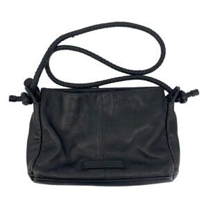 Elk Black Leather Shoulder Bag | Classic Style